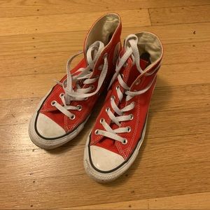 Red Converse Hi Tops